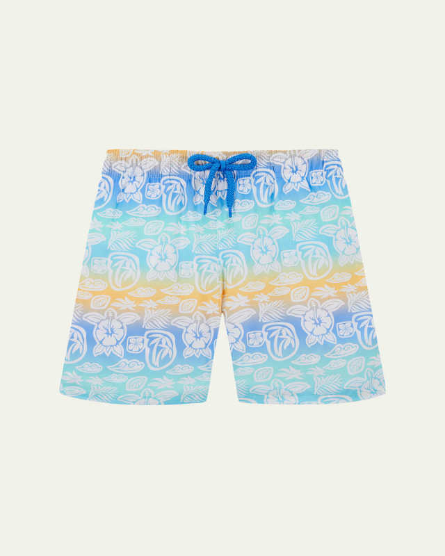 Boy's Tahiti Turtles Swim Shorts, Size 2-14